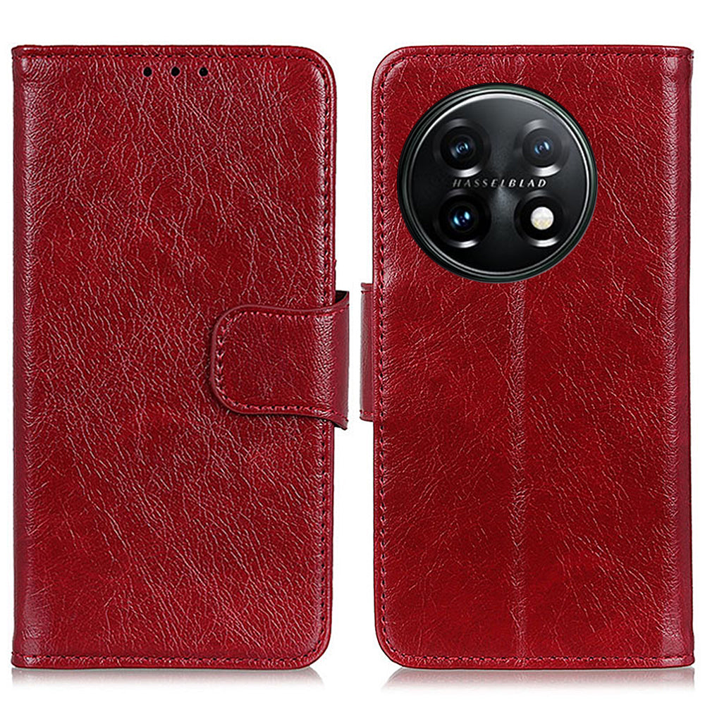 For OnePlus 11 5G Nappa Texture Split Leather Flip Case Stand Wallet Magnetic Clasp Phone Cover For OnePlus 11 5G Nappa Texture Split Leather Flip Case Stand Wallet Magnetic Clasp Phone Cover